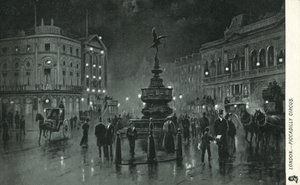 Fuente Memorial de Shaftesbury, Piccadilly Circus de English School